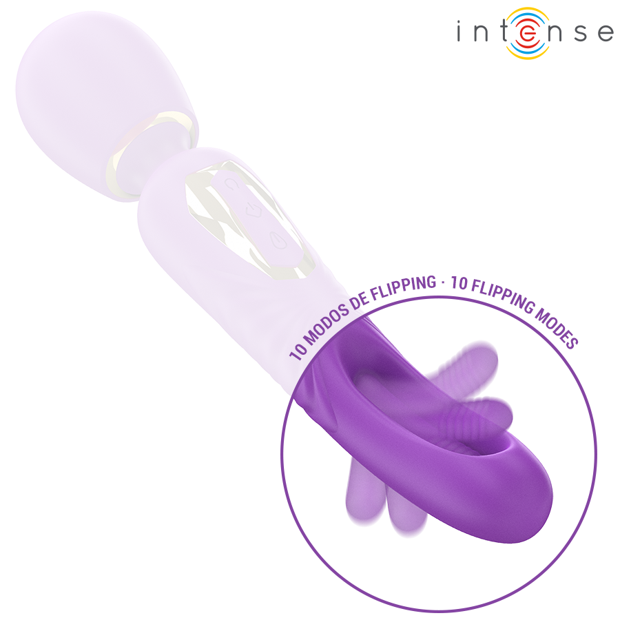 INTENSE - BACCHETTA VIBRANTE CHRISTY CON LINGUA MOBILE – Vibratore WAND – foto 6