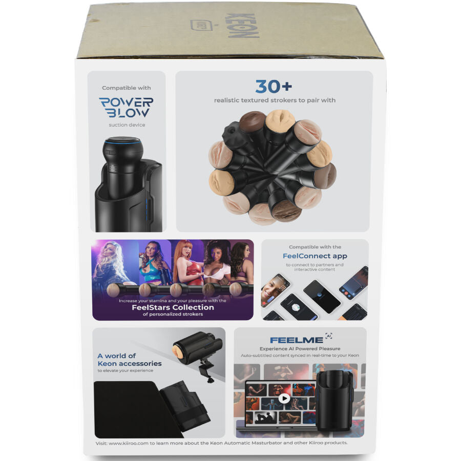KIIROO - KEON WIFI COMBO MASTURBATORE AUTOMATICO + FEEL STROKER – Masturbatore automatico – foto 3