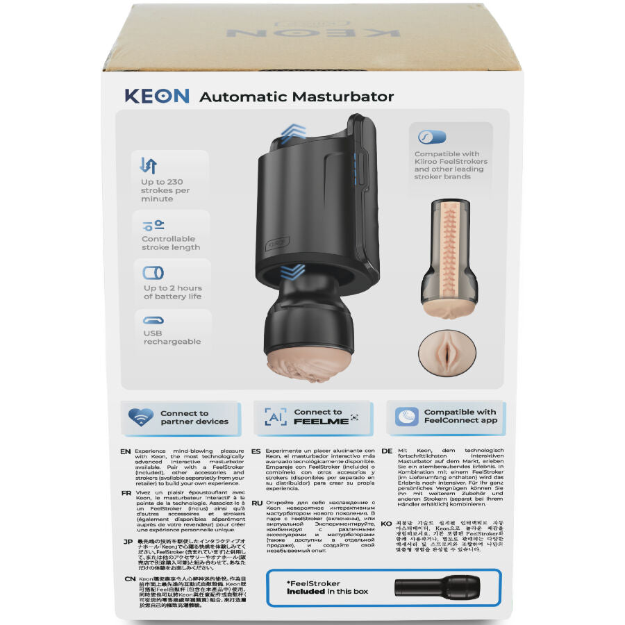 KIIROO - KEON WIFI COMBO MASTURBATORE AUTOMATICO + FEEL STROKER – Masturbatore automatico – foto 2