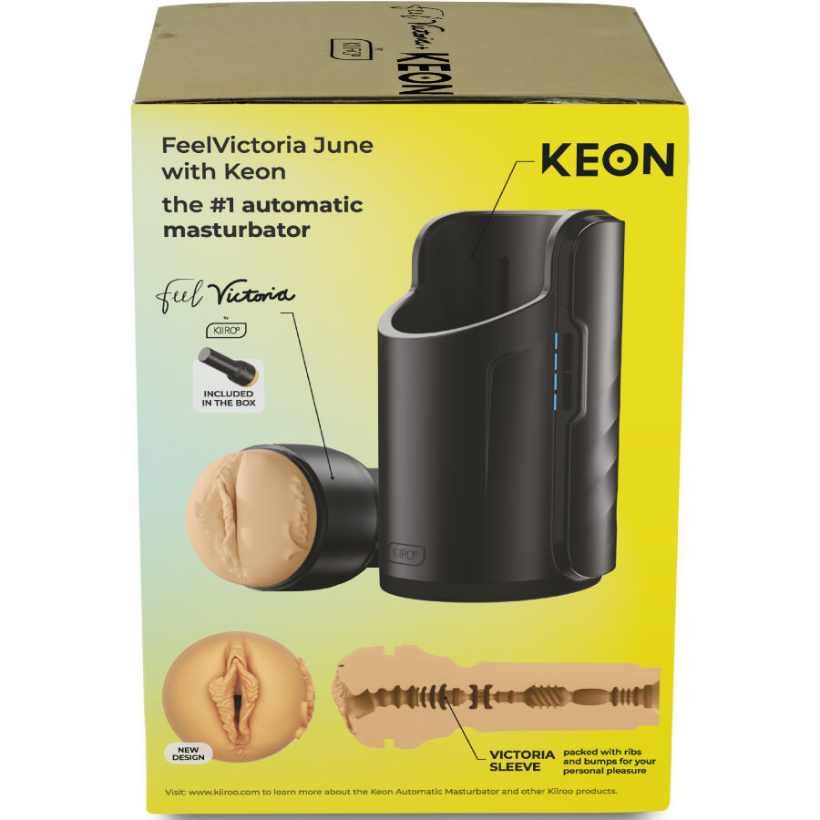 KIIROO - KEON WIFI COMBO VICTORIA JUNE MASTURBATORE AUTOMATICO + FEEL STROKER – Stelle porno vagine – foto 3