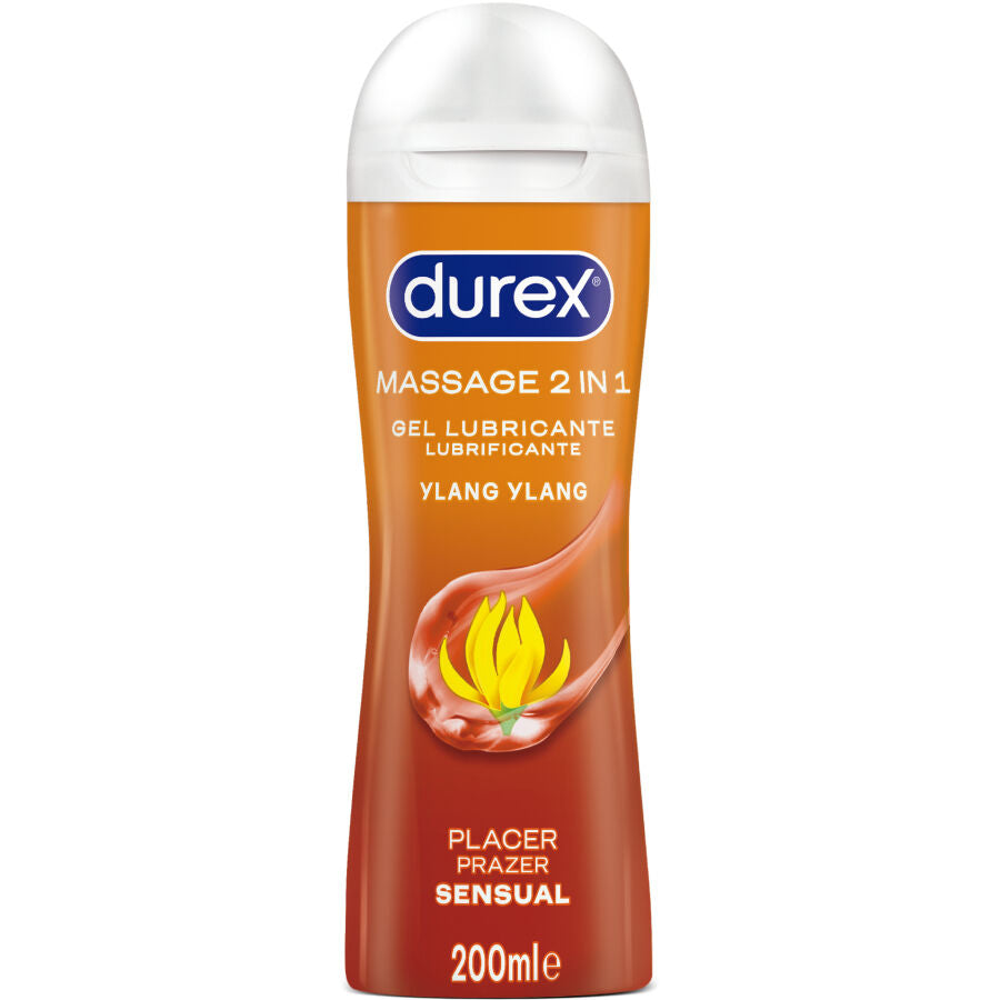 DUREX - GEL LUBRIFICANTE DA MASSAGGIO SENSUALE YLANG YLANG 200 ML – Con sapori deliziosi