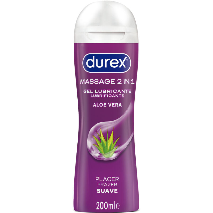 DUREX - GEL LUBRIFICANTE DA MASSAGGIO SOFT ALOE VERA 200 ML – Con sapori deliziosi