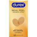 DUREX - PRESERVATIVI REAL FEEL SENZA LATTICE 12 UNITÀ – Senza latex