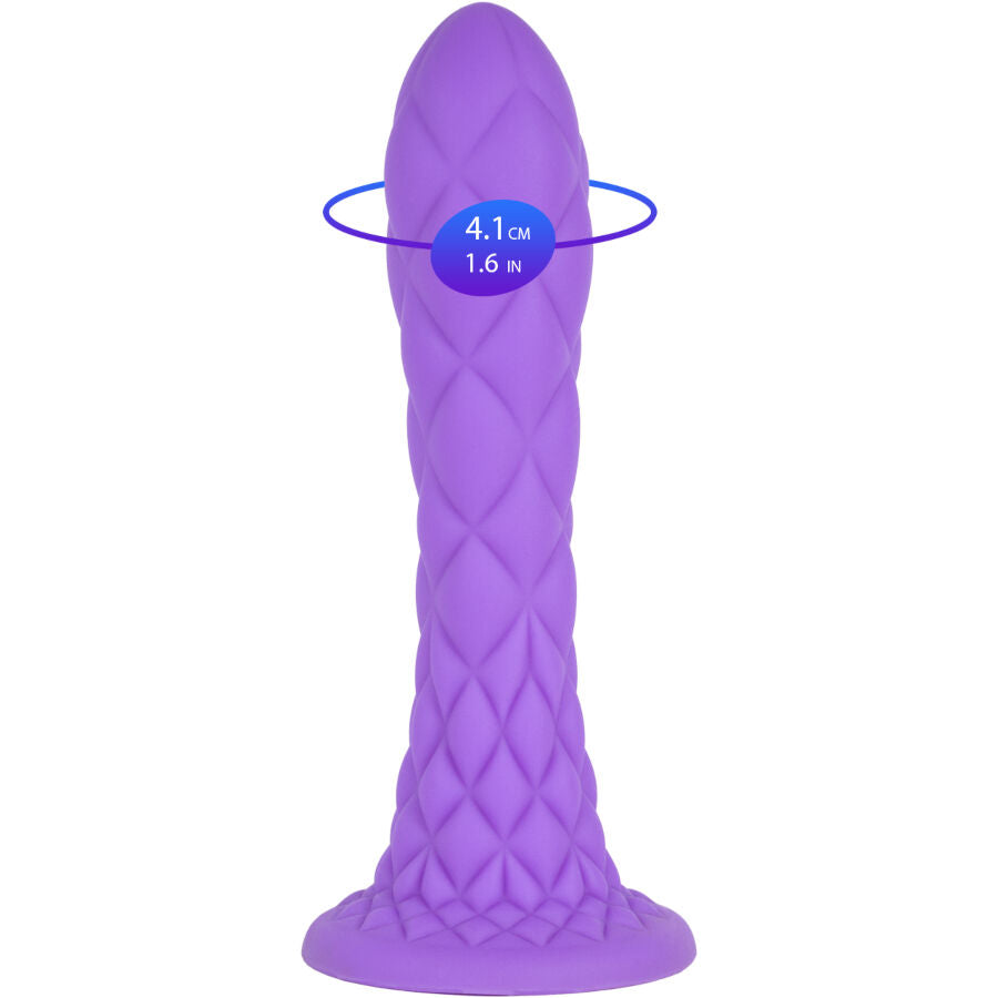 SILEXD - DILDO DA SOGNO FANTASY SILICONE LIQUIDO TERMOREATTIVO VIOLA 18,5 CM – Falli senza vibrazioni – foto 7