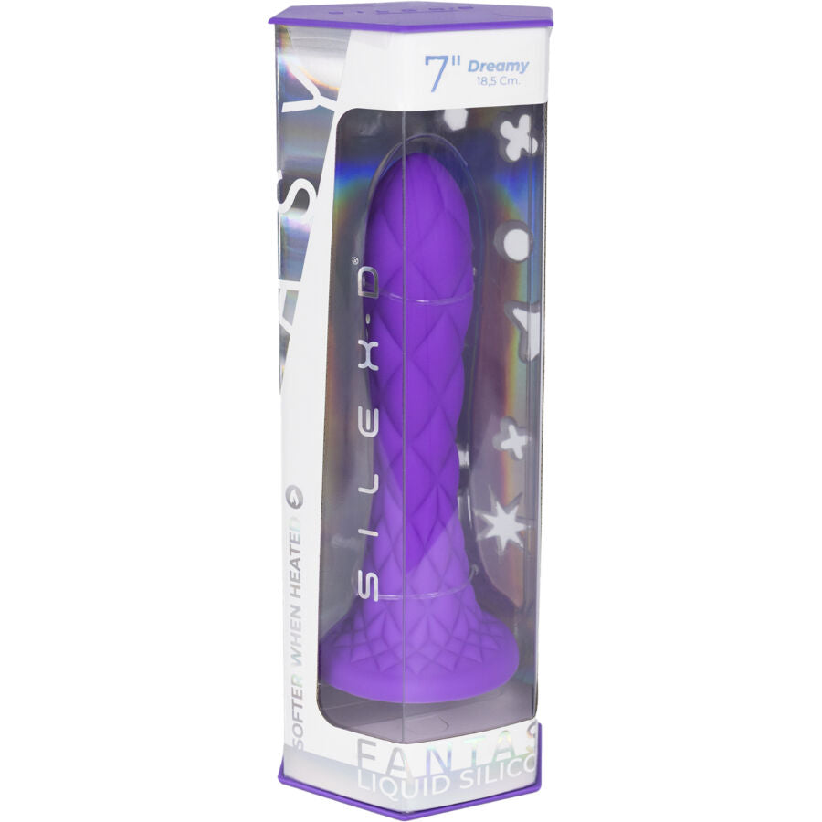 SILEXD - DILDO DA SOGNO FANTASY SILICONE LIQUIDO TERMOREATTIVO VIOLA 18,5 CM – Falli senza vibrazioni – foto 9