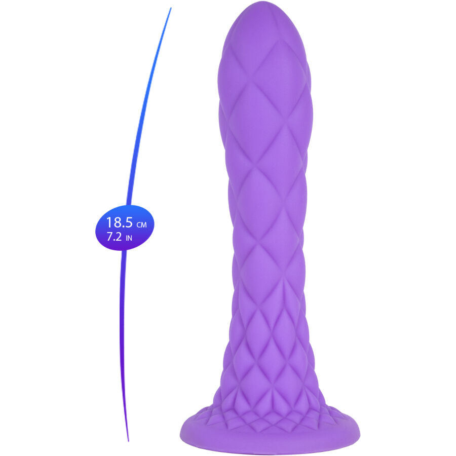 SILEXD - DILDO DA SOGNO FANTASY SILICONE LIQUIDO TERMOREATTIVO VIOLA 18,5 CM – Falli senza vibrazioni – foto 6