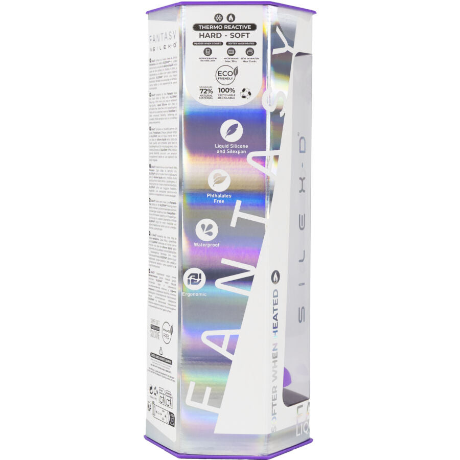 SILEXD - DILDO DA SOGNO FANTASY SILICONE LIQUIDO TERMOREATTIVO VIOLA 18,5 CM – Falli senza vibrazioni – foto 10