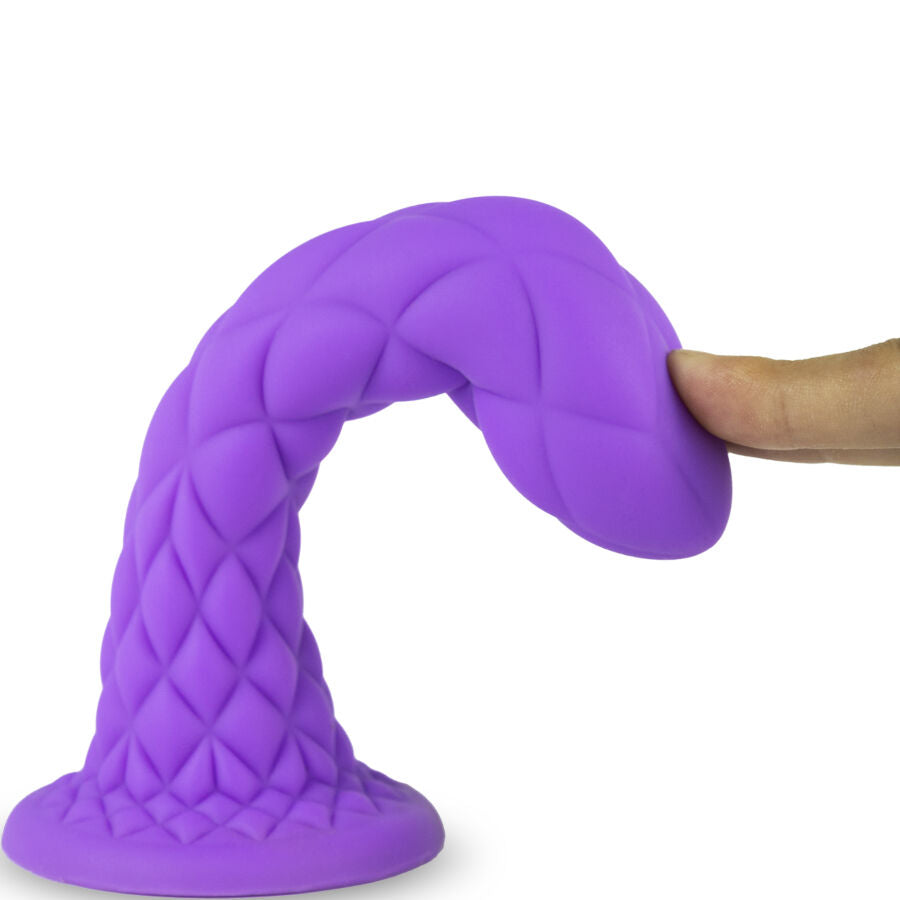 SILEXD - DILDO DA SOGNO FANTASY SILICONE LIQUIDO TERMOREATTIVO VIOLA 18,5 CM – Falli senza vibrazioni – foto 4