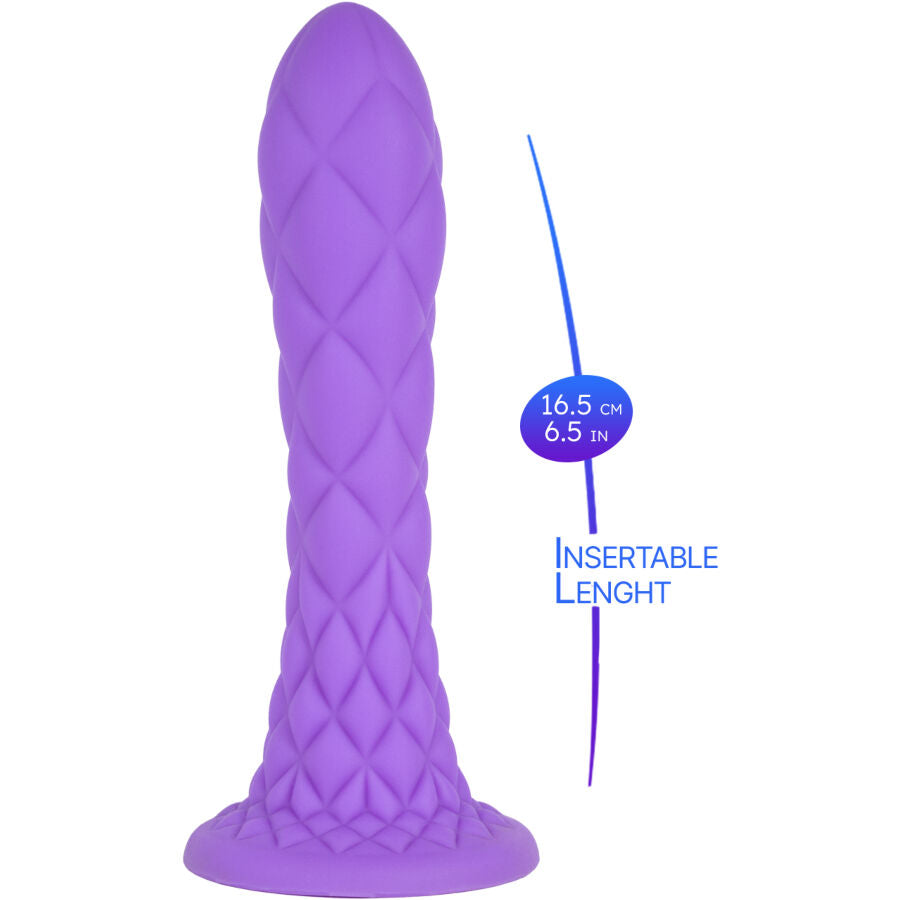 SILEXD - DILDO DA SOGNO FANTASY SILICONE LIQUIDO TERMOREATTIVO VIOLA 18,5 CM – Falli senza vibrazioni – foto 8