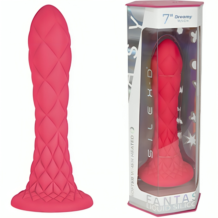 SILEXD - DILDO DA SOGNO FANTASY SILICONE LIQUIDO TERMOREATTIVO FUCSIA 18,5 CM – Falli senza vibrazioni – foto 2