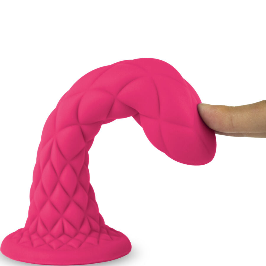 SILEXD - DILDO DA SOGNO FANTASY SILICONE LIQUIDO TERMOREATTIVO FUCSIA 18,5 CM – Falli senza vibrazioni – foto 4