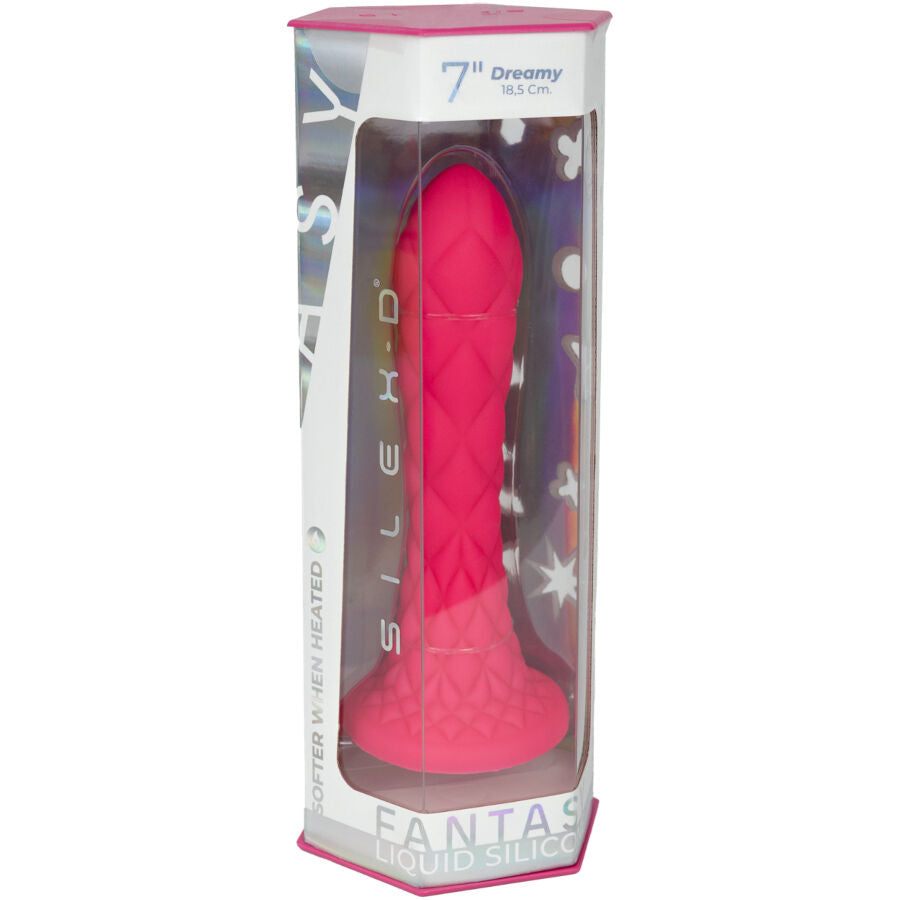 SILEXD - DILDO DA SOGNO FANTASY SILICONE LIQUIDO TERMOREATTIVO FUCSIA 18,5 CM – Falli senza vibrazioni – foto 9
