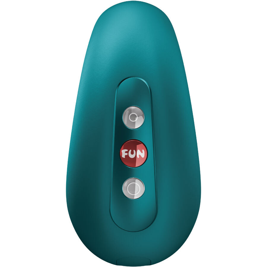 FUN FACTORY - CHERIE DOUBLE AIR PULSE VIBRATORE BOTTIGLIA VERDE – Stimolatore d'aria con vibrazione – foto 3