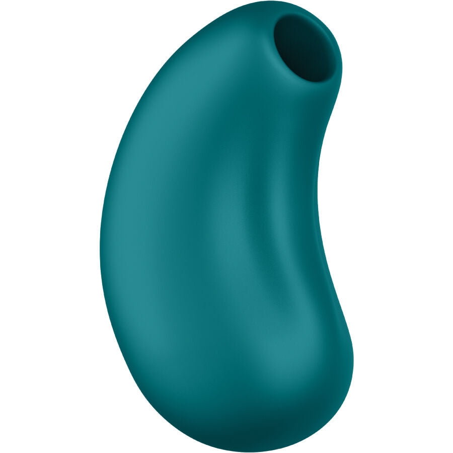 FUN FACTORY - CHERIE DOUBLE AIR PULSE VIBRATORE BOTTIGLIA VERDE – Stimolatore d'aria con vibrazione – foto 2