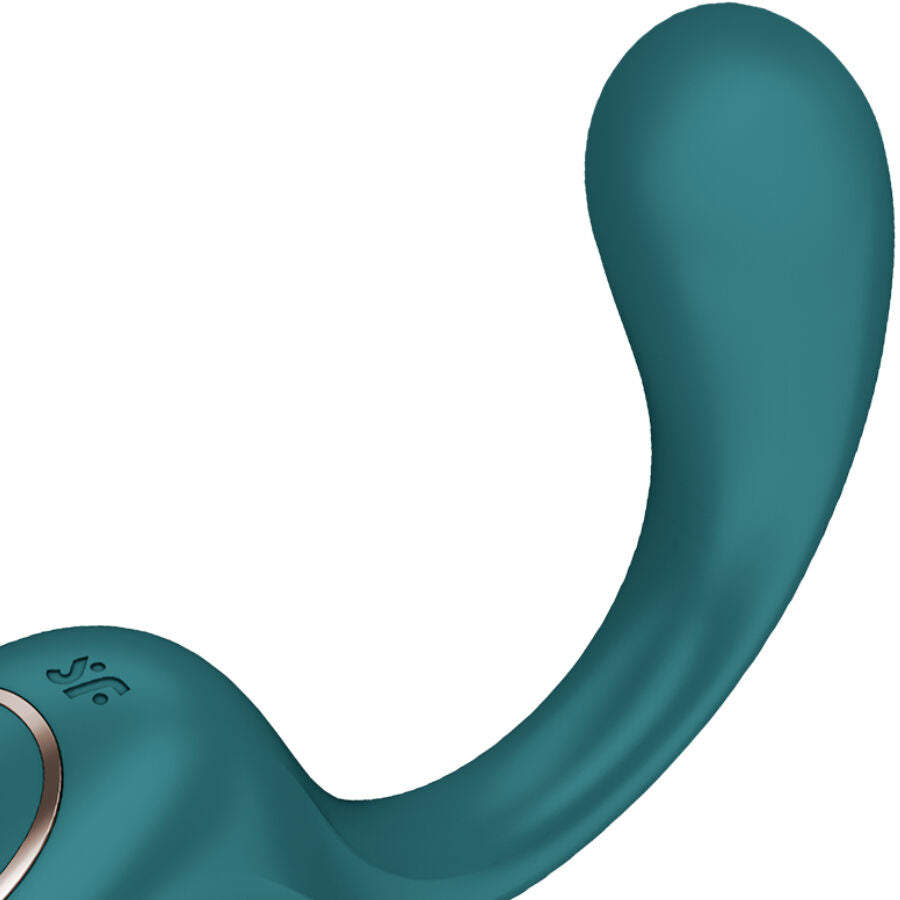 SATISFYER - G FOR GODDESS 2 VIBRATORE CONIGLIO VERDE BOTTIGLIA – Vibratori di coniglio – foto 2