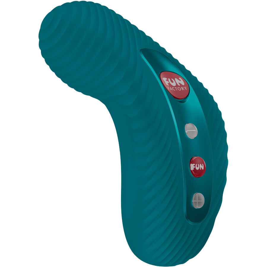 FUN FACTORY - VIBRATORE LAYA III LAY-ON VERDE BOTTIGLIA – Vibratori clitoridei da posare – foto 2