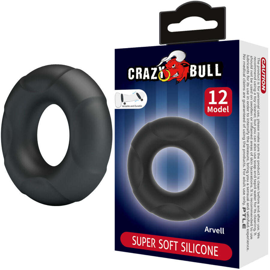 CRAZY BULL - ANELLO IN SILICONE ARVELL MODELLO 12 – Cockring senza vibrazione – foto 2