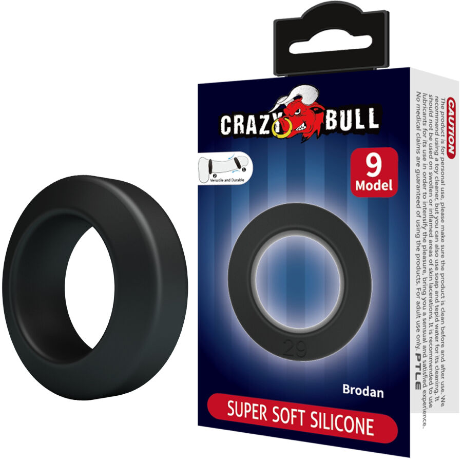 CRAZY BULL - BRODAN ANELLO IN SILICONE MODELLO 9 – Cockring senza vibrazione – foto 2