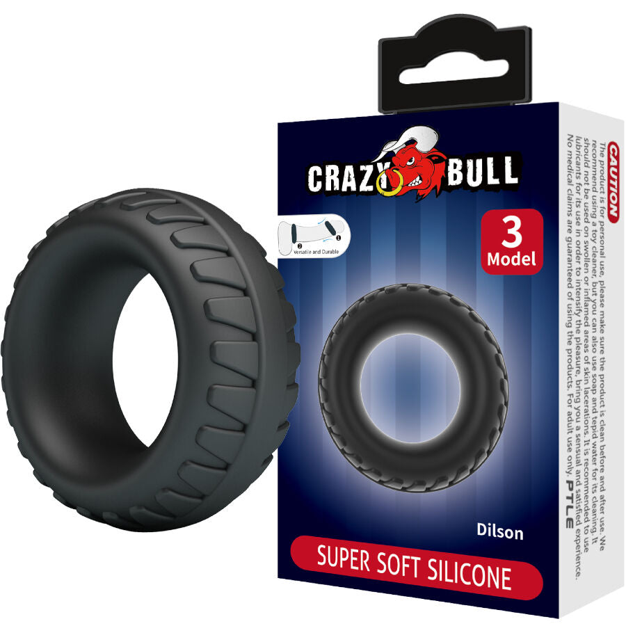 CRAZY BULL - DILSON ANELLO IN SILICONE MODELLO 3 – Cockring senza vibrazione – foto 2