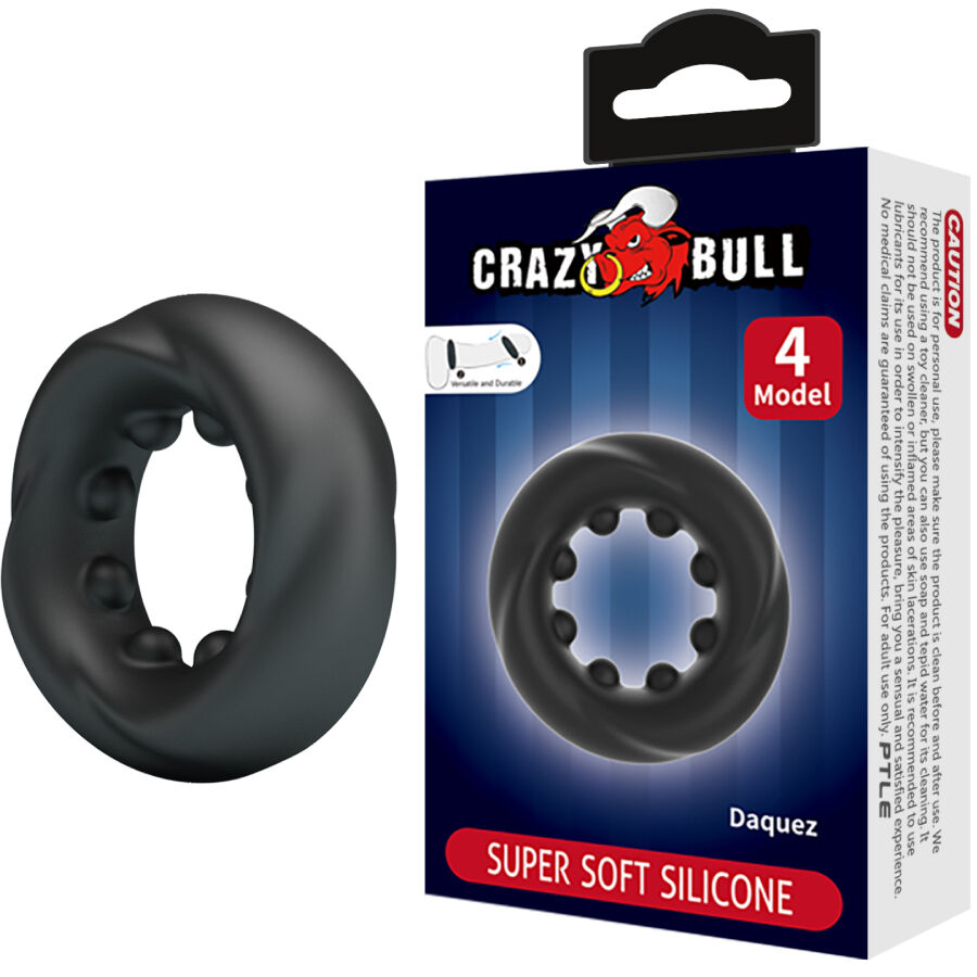 CRAZY BULL - ANELLO IN SILICONE DAQUEZ MODELLO 4 – Cockring senza vibrazione – foto 2
