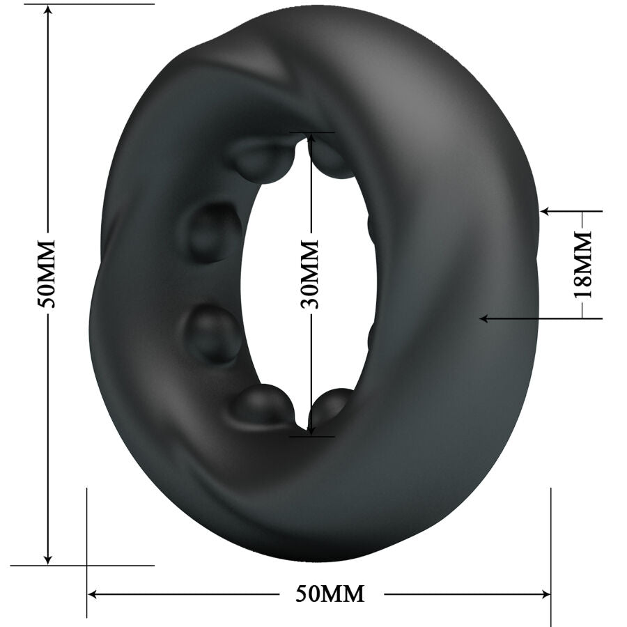 CRAZY BULL - ANELLO IN SILICONE DAQUEZ MODELLO 4 – Cockring senza vibrazione – foto 6