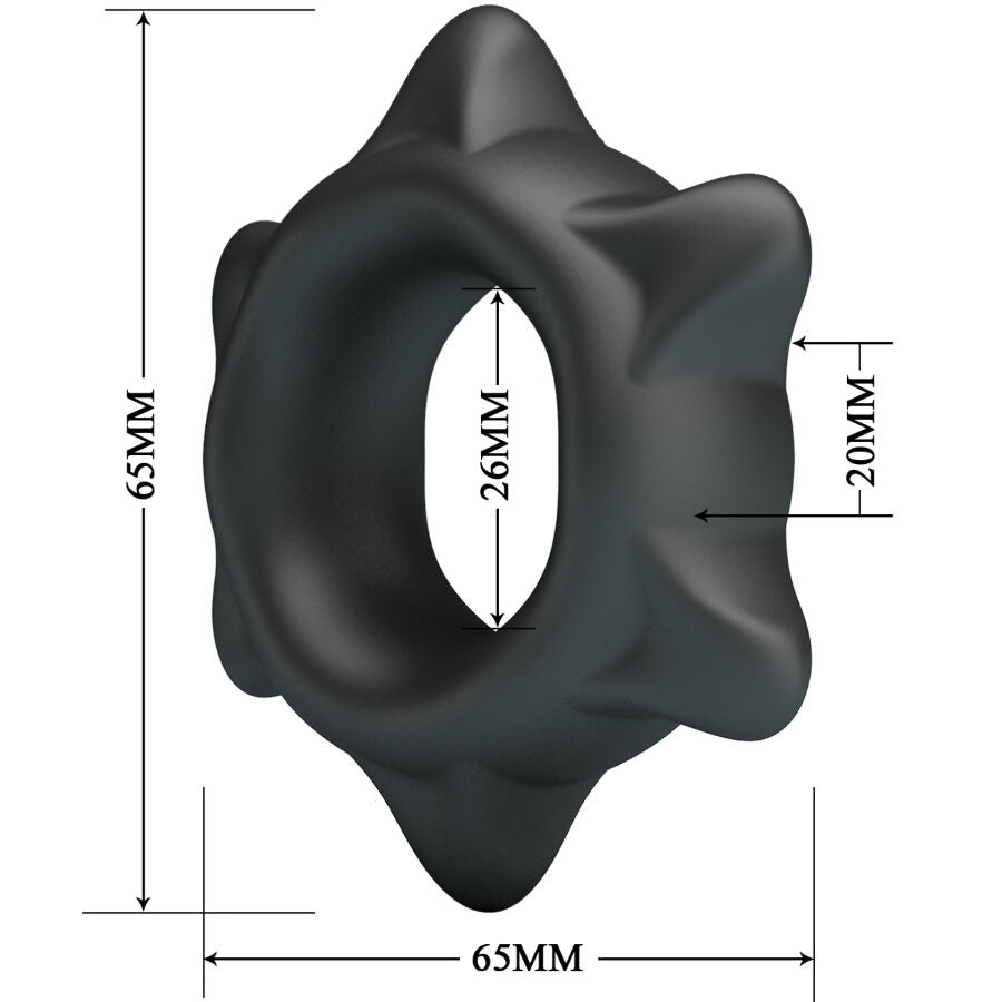 CRAZY BULL - ANELLO IN SILICONE ETHANIEL MODELLO 11 – Cockring senza vibrazione – foto 6