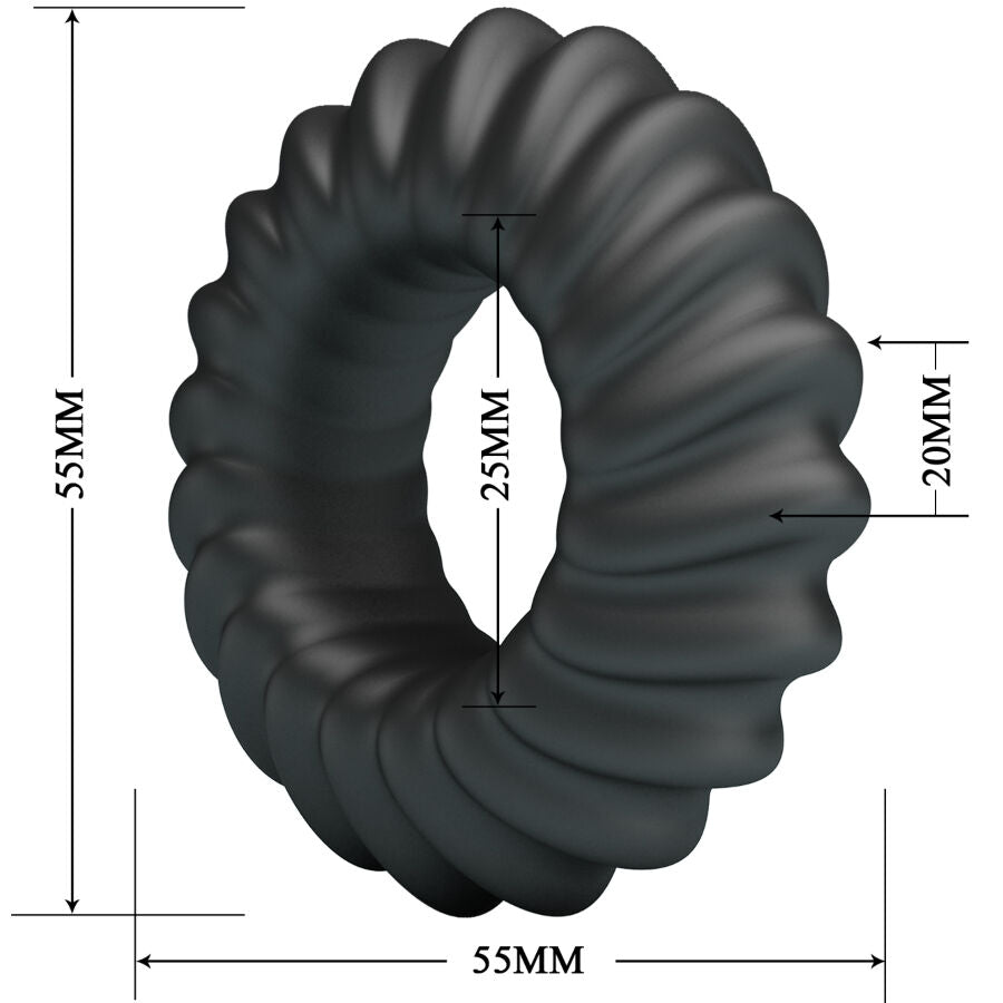 CRAZY BULL - ANELLO IN SILICONE FITZ MODELLO 8 – Cockring senza vibrazione – foto 6
