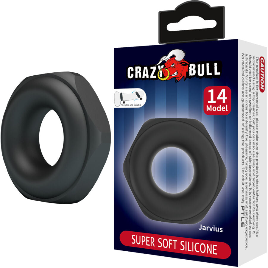 CRAZY BULL - ANELLO IN SILICONE JARVIUS MODELLO 14 – Cockring senza vibrazione – foto 2