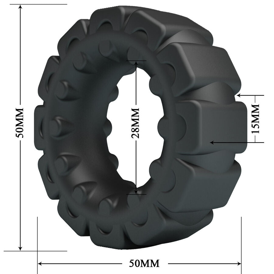 CRAZY BULL - ANELLO IN SILICONE LAIDEN MODELLO 5 – Cockring senza vibrazione – foto 6