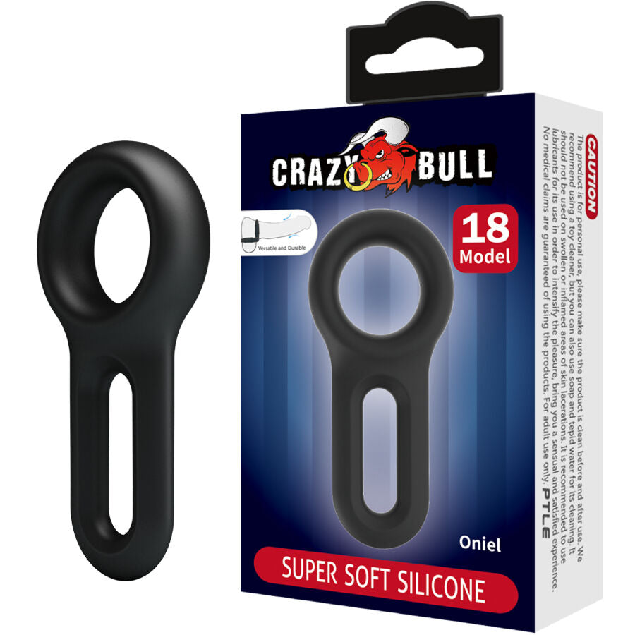 CRAZY BULL - ANELLO IN SILICONE ONIEL MODELLO 18 – Cockring senza vibrazione – foto 2