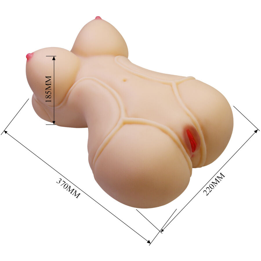 CRAZY BULL - DIANA TORSO FEMMINILE REALISTICO VAGINA E ANALE 5 KG – Dimensioni reali delle bambole – foto 8