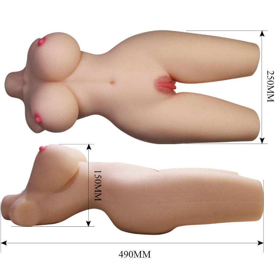 CRAZY BULL - TIFFANY TORSO FEMMINILE REALISTICO VAGINA E ANALE 5,5 KG – Vari masturbatori – foto 8