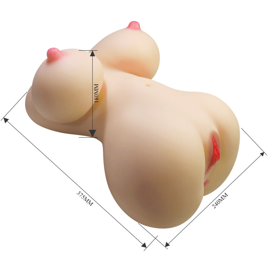 CRAZY BULL - FIONA TORSO FEMMINILE REALISTICO VAGINA E ANALE 7,1 KG – Vari masturbatori – foto 8
