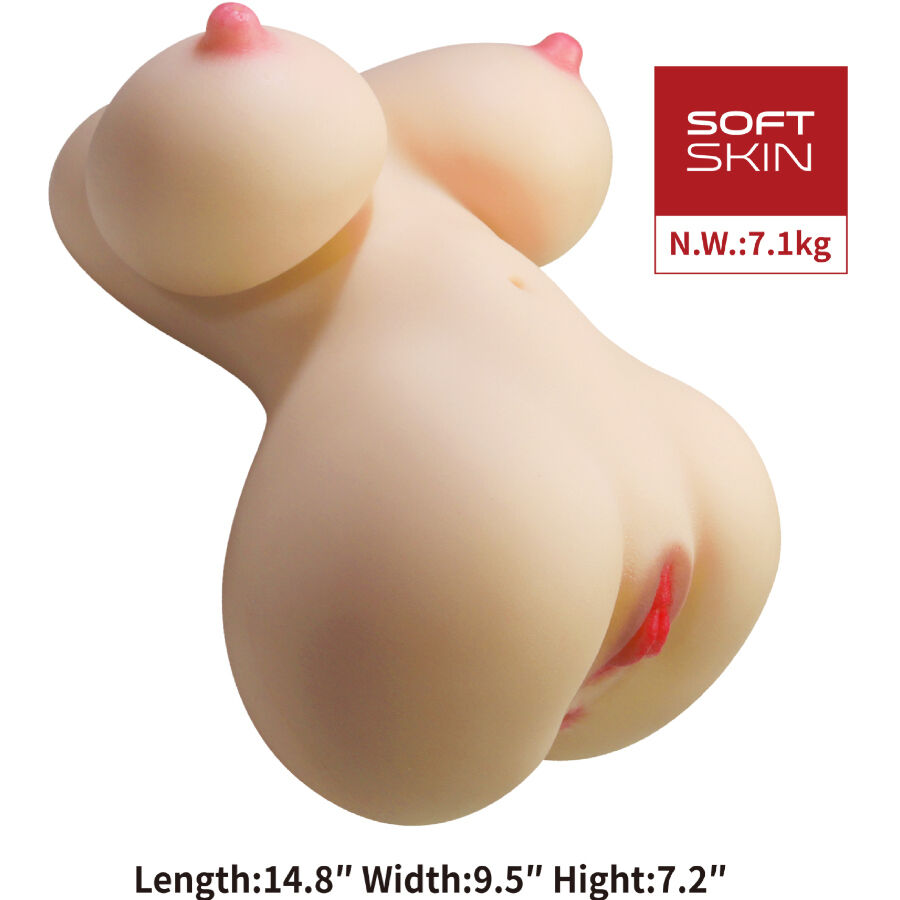 CRAZY BULL - FIONA TORSO FEMMINILE REALISTICO VAGINA E ANALE 7,1 KG – Vari masturbatori