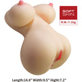 CRAZY BULL - FIONA TORSO FEMMINILE REALISTICO VAGINA E ANALE 7,1 KG – Vari masturbatori