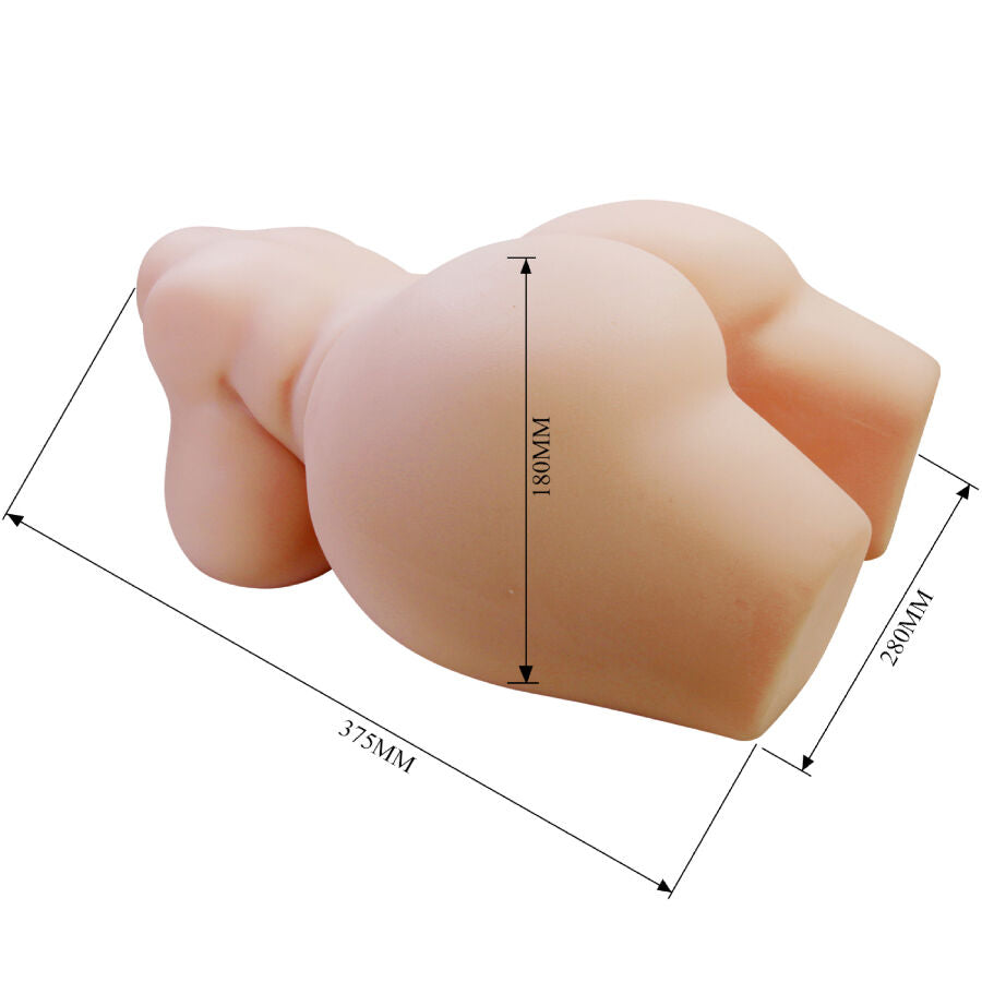 CRAZY BULL - GRACE TORSO FEMMINILE REALISTICO VAGINA E ANALE 7,5 KG – Dimensioni reali delle bambole – foto 7