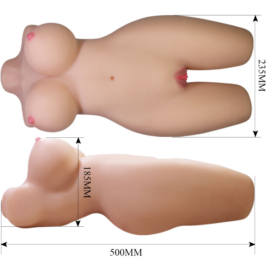 CRAZY BULL - MIA TORSO FEMMINILE REALISTICO VAGINA E ANALE 8,5 KG – Dimensioni reali delle bambole – foto 8