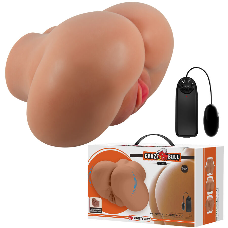 CRAZY BULL - VIBRATORE LUNA CON VAGINA REALISTICA E CONTROLLO ANO REMOTO – Vagine con vibrazione – foto 2