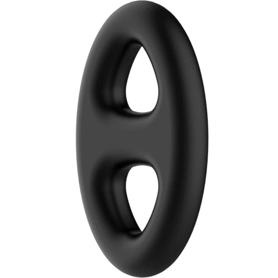 CRAZY BULL - ANELLO DOPPIO OVALE IN SILICONE – Cockring senza vibrazione – foto 3