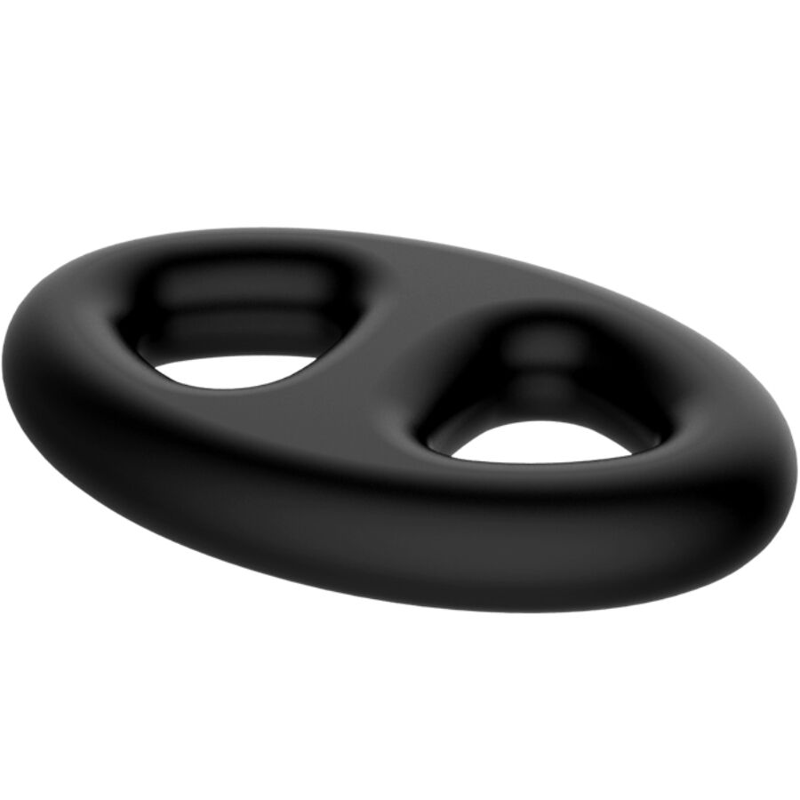 CRAZY BULL - ANELLO DOPPIO OVALE IN SILICONE – Cockring senza vibrazione – foto 5