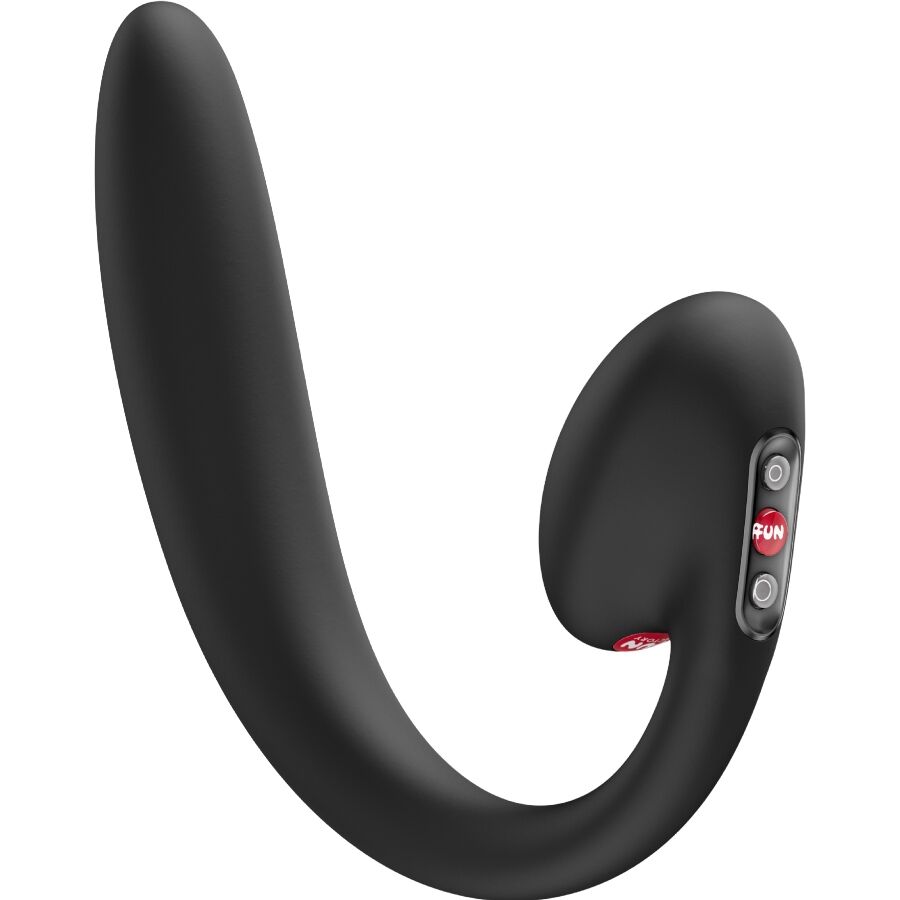 FUN FACTORY - CRESCENDO VIBRATORE A DOPPIO IMPULSO D'ARIA INSERIBILE NERO – Stimolatore d'aria con vibrazione