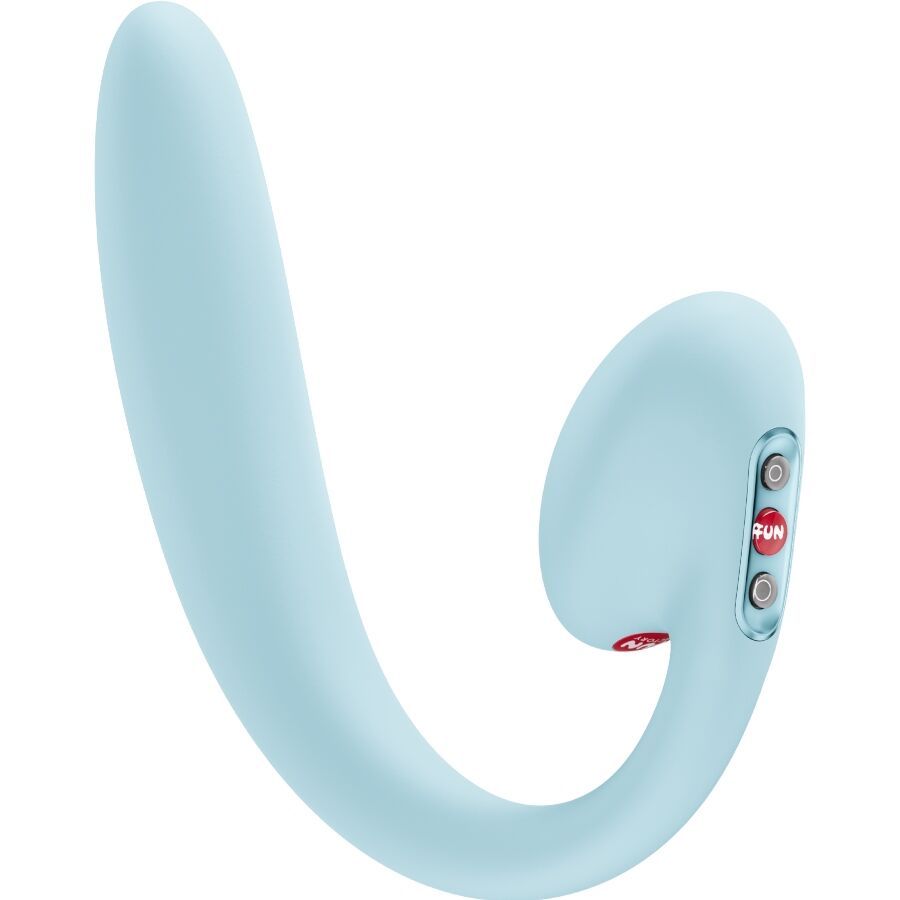 FUN FACTORY - VIBRATORE A DOPPIO IMPULSO D'ARIA INSERIBILE CRESCENDO BLU GHIACCIO – Stimolatore d'aria con vibrazione