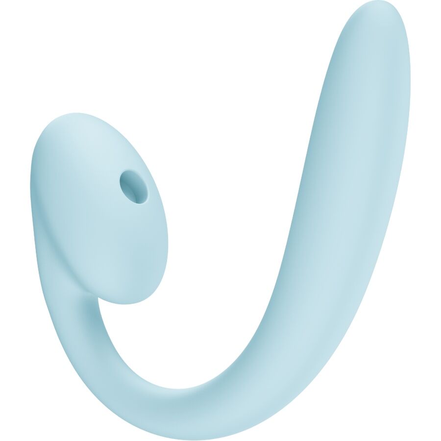 FUN FACTORY - VIBRATORE A DOPPIO IMPULSO D'ARIA INSERIBILE CRESCENDO BLU GHIACCIO – Stimolatore d'aria con vibrazione – foto 2
