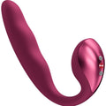 FUN FACTORY - VIBRATORE ALLEGRO INSERIBILE A DOPPIO IMPULSO D'ARIA ROSSO VINO – Stimolatore d'aria con vibrazione