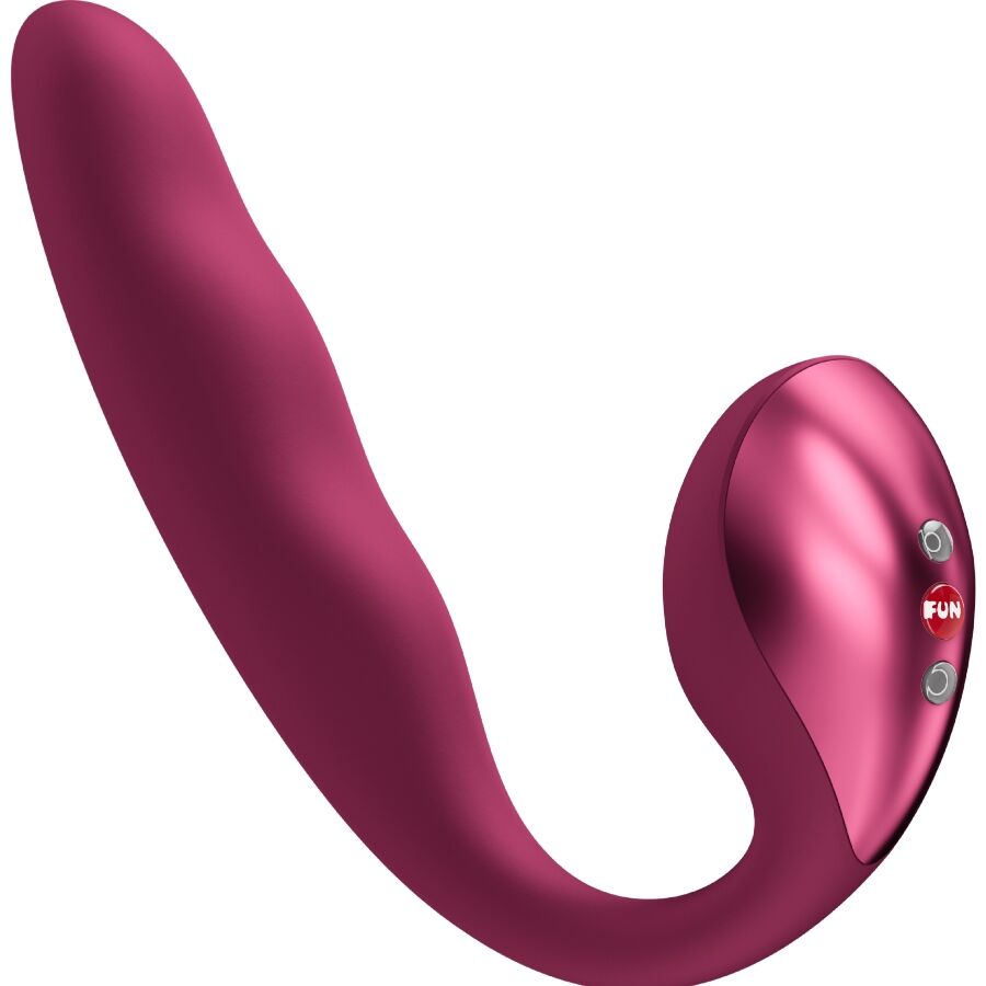 FUN FACTORY - VIBRATORE ALLEGRO INSERIBILE A DOPPIO IMPULSO D'ARIA ROSSO VINO – Stimolatore d'aria con vibrazione
