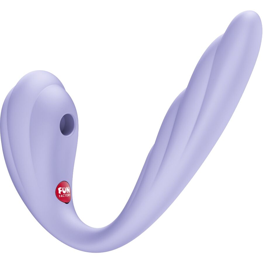 FUN FACTORY - VIBRATORE A DOPPIO IMPULSO D'ARIA INSERIBILE VIVACE VIOLA – Stimolatore d'aria con vibrazione – foto 2