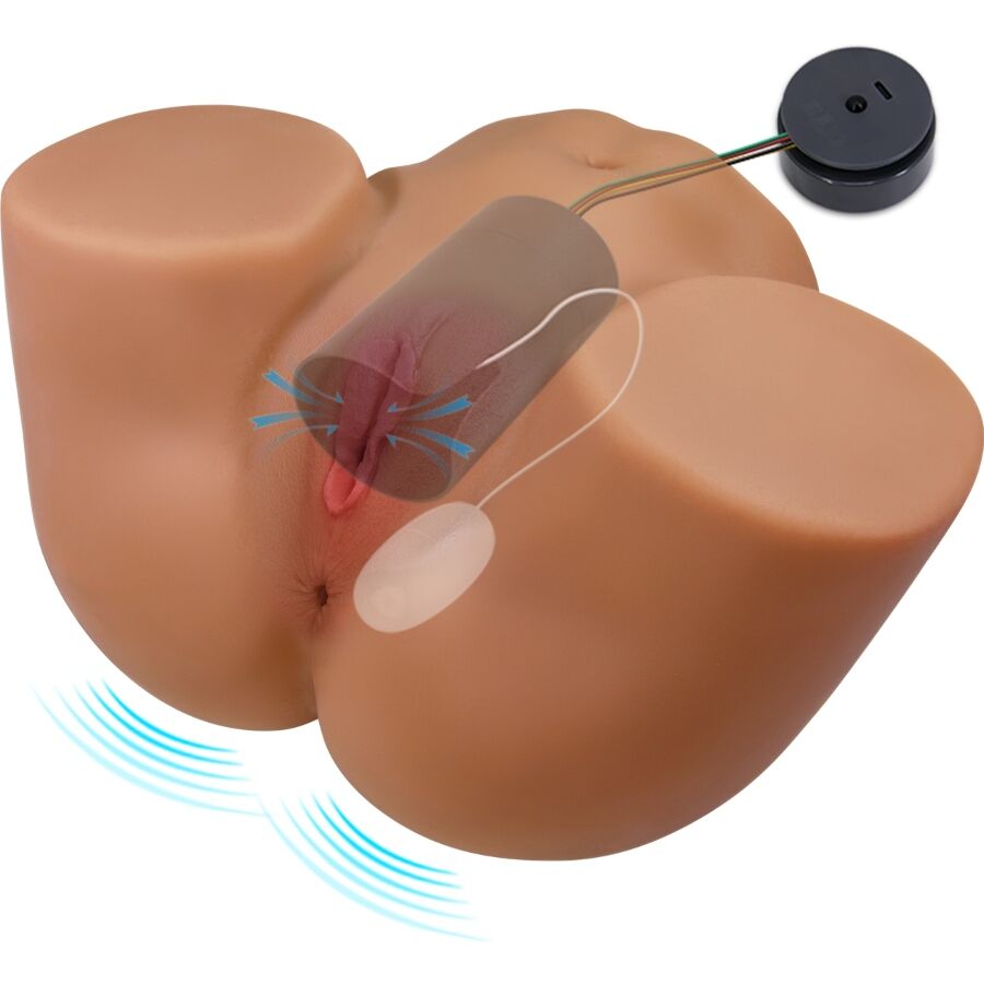 CRAZY BULL - SOPHIA VIBRATORE E SUCCHIATORE REALISTICO PER POLSO FEMMINILE CON SUONO 5,5 KG – Vagine con vibrazione – foto 4