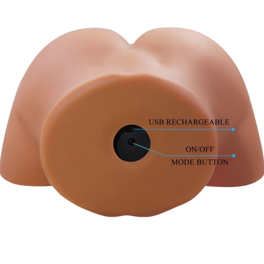 CRAZY BULL - ILANA VIBRATORE E SUCCHIATORE REALISTICO PER POLSO FEMMINILE CON SUONO 6,8 KG – Vagine con vibrazione – foto 6