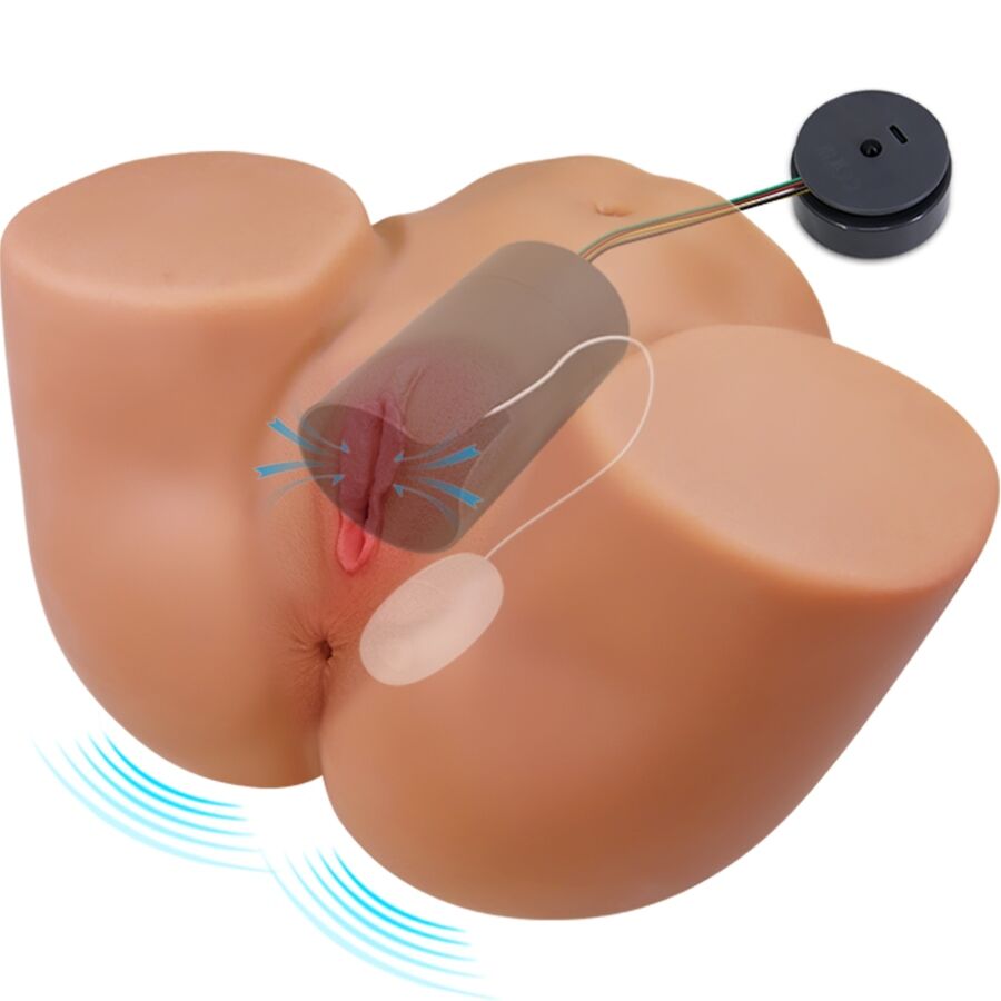 CRAZY BULL - ILANA VIBRATORE E SUCCHIATORE REALISTICO PER POLSO FEMMINILE CON SUONO 6,8 KG – Vagine con vibrazione – foto 3