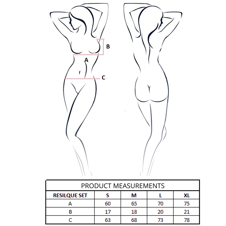 PASSION - RESILQUE REGGISENO + PERIZOMA NERO S/M – Reggiseno e slip – foto 4